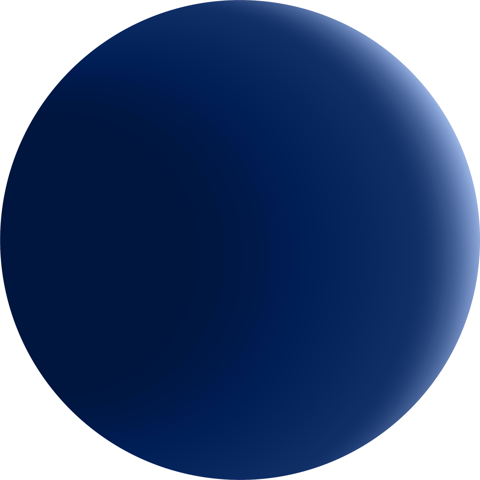 Blue gradient circle like a ball.